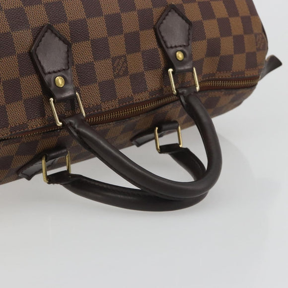 LOUIS VUITTON Damier Ebene Speedy 35 Hand Bag N41363 LV Auth bs36583