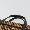 LOUIS VUITTON Damie Sovage Lion Hand Bag Black M92131 LV Auth bs36584-14