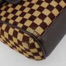 LOUIS VUITTON Damie Sovage Lion Hand Bag Black M92131 LV Auth bs36584-16