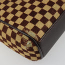 LOUIS VUITTON Damie Sovage Lion Hand Bag Black M92131 LV Auth bs36584-18