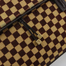 LOUIS VUITTON Damie Sovage Lion Hand Bag Black M92131 LV Auth bs36584-19