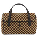 LOUIS VUITTON Damie Sovage Lion Hand Bag Black M92131 LV Auth bs36584-13