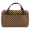 LOUIS VUITTON Damie Sovage Lion Hand Bag Black M92131 LV Auth bs36584-2