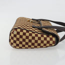 LOUIS VUITTON Damie Sovage Lion Hand Bag Black M92131 LV Auth bs36584-4