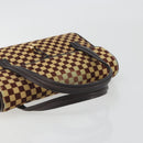LOUIS VUITTON Damie Sovage Lion Hand Bag Black M92131 LV Auth bs36584-9