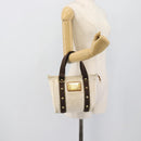 LOUIS VUITTON Antigua Cabas PM Tote Bag White Brown M40036 LV Auth bs36588-21