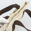 LOUIS VUITTON Antigua Cabas PM Tote Bag White Brown M40036 LV Auth bs36588-6