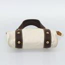 LOUIS VUITTON Antigua Cabas PM Tote Bag White Brown M40036 LV Auth bs36588-9