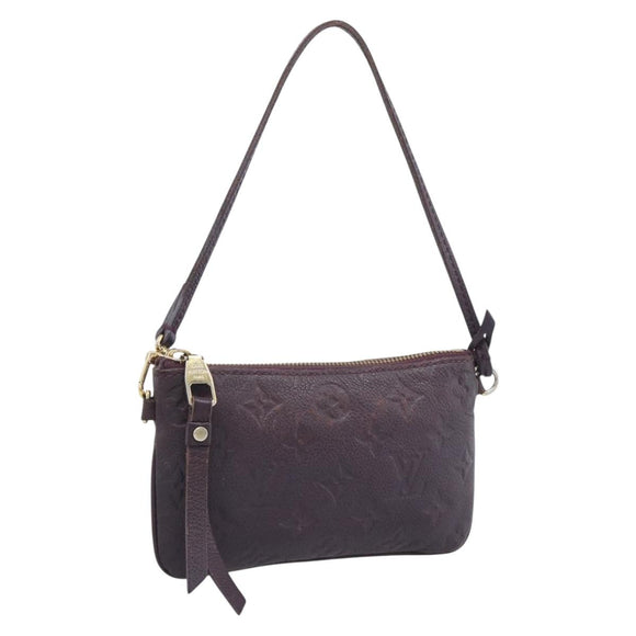 LOUIS VUITTON Monogram Empreinte Citadine PM Pouch Purple LV Auth bs36589