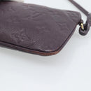 LOUIS VUITTON Monogram Empreinte Citadine PM Pouch Purple LV Auth bs36589-10