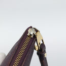 LOUIS VUITTON Monogram Empreinte Citadine PM Pouch Purple LV Auth bs36589-14