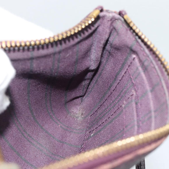 LOUIS VUITTON Monogram Empreinte Citadine PM Pouch Purple LV Auth bs36589