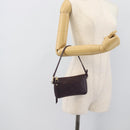 LOUIS VUITTON Monogram Empreinte Citadine PM Pouch Purple LV Auth bs36589-23