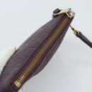 LOUIS VUITTON Monogram Empreinte Citadine PM Pouch Purple LV Auth bs36589-6