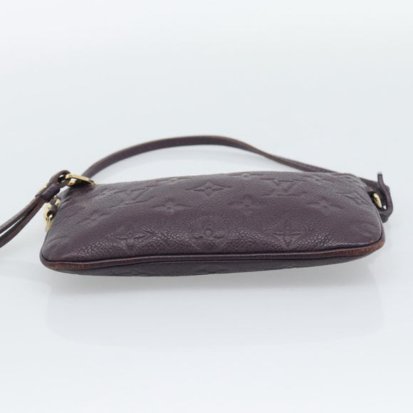 LOUIS VUITTON Monogram Empreinte Citadine PM Pouch Purple LV Auth bs36589