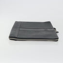 BURBERRY Briefcase Leather Black Silver Auth bs36590-3