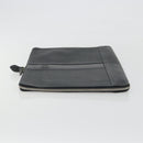 BURBERRY Briefcase Leather Black Silver Auth bs36590-4