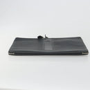 BURBERRY Briefcase Leather Black Silver Auth bs36590-6
