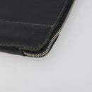 BURBERRY Briefcase Leather Black Silver Auth bs36590-7