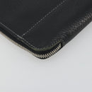 BURBERRY Briefcase Leather Black Silver Auth bs36590-14