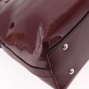 CARTIER Marcello de Cartier Hand Bag Patent leather 2way Bordeaux Auth bs36593A-14