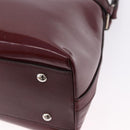 CARTIER Marcello de Cartier Hand Bag Patent leather 2way Bordeaux Auth bs36593A-15