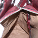 CARTIER Marcello de Cartier Hand Bag Patent leather 2way Bordeaux Auth bs36593A-19