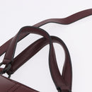 CARTIER Marcello de Cartier Hand Bag Patent leather 2way Bordeaux Auth bs36593A-8