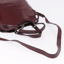 CARTIER Marcello de Cartier Hand Bag Patent leather 2way Bordeaux Auth bs36593A-9
