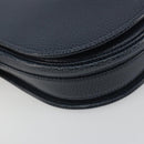 CARTIER Must Line Shoulder Bag Leather Blue Gold Auth bs36594-11