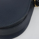 CARTIER Must Line Shoulder Bag Leather Blue Gold Auth bs36594-12