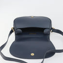 CARTIER Must Line Shoulder Bag Leather Blue Gold Auth bs36594-15