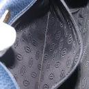 CARTIER Must Line Shoulder Bag Leather Blue Gold Auth bs36594-21