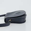 CARTIER Must Line Shoulder Bag Leather Blue Gold Auth bs36594-5