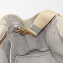 PRADA Canapa PM Hand Bag Canvas 2way Gray Gold Auth bs36595-22