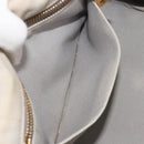 PRADA Canapa PM Hand Bag Canvas 2way Gray Gold Auth bs36595-26