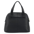 BURBERRY Hand Bag Leather Black Gold Auth bs36597-2