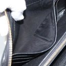 PRADA Long Wallet Leather Black Gold Auth bs36598-18