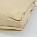 LOEWE Anagram Shoulder Bag Leather Ivory Gold Auth bs36600-15
