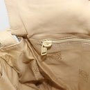 LOEWE Anagram Shoulder Bag Leather Ivory Gold Auth bs36600-20