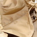LOEWE Anagram Shoulder Bag Leather Ivory Gold Auth bs36600-21
