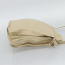 LOEWE Anagram Shoulder Bag Leather Ivory Gold Auth bs36600-4