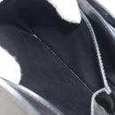 PRADA Shoulder Bag Saffiano leather Silver Auth bs36601-25
