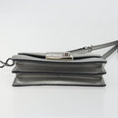 PRADA Shoulder Bag Saffiano leather Silver Auth bs36601-5