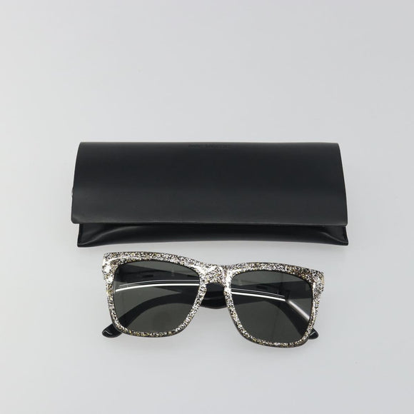 SAINT LAURENT Sunglasses plastic Black Auth bs36603
