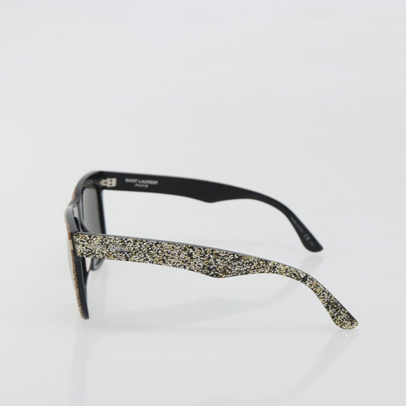 SAINT LAURENT Sunglasses plastic Black Auth bs36603
