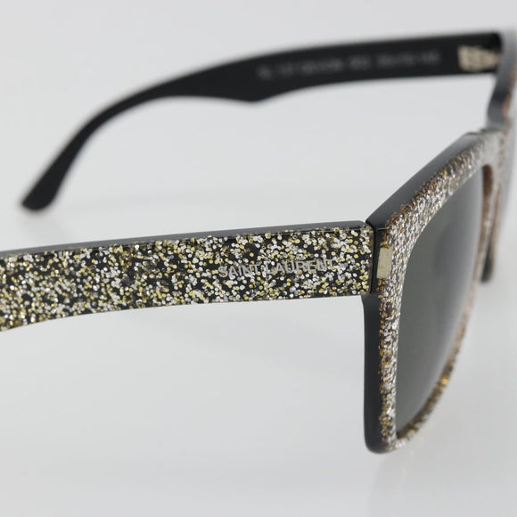 SAINT LAURENT Sunglasses plastic Black Auth bs36603