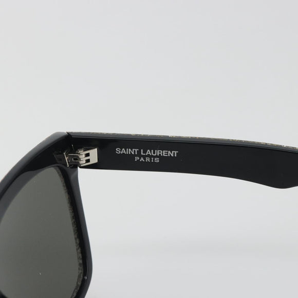 SAINT LAURENT Sunglasses plastic Black Auth bs36603