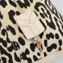 SAINT LAURENT Muse Tote Bag Canvas Beige Gold Auth bs36606-17
