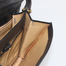 CELINE Shoulder Bag Leather Black Gold Auth bs36609-21